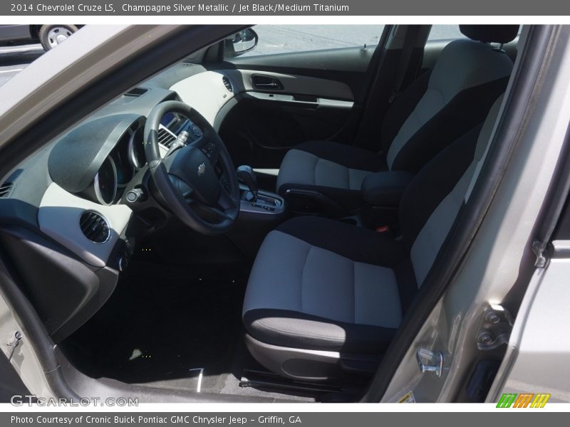 Champagne Silver Metallic / Jet Black/Medium Titanium 2014 Chevrolet Cruze LS