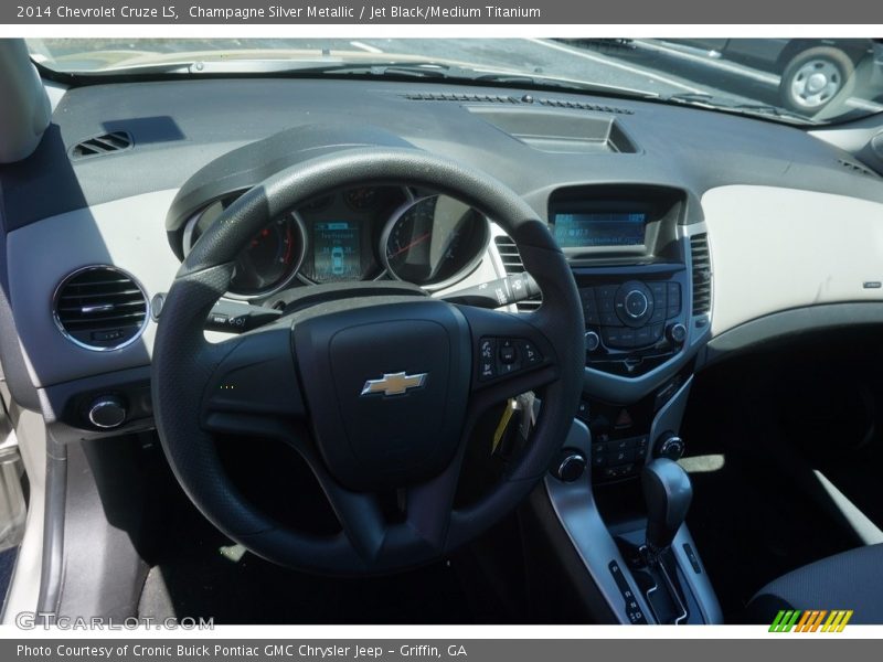 Champagne Silver Metallic / Jet Black/Medium Titanium 2014 Chevrolet Cruze LS
