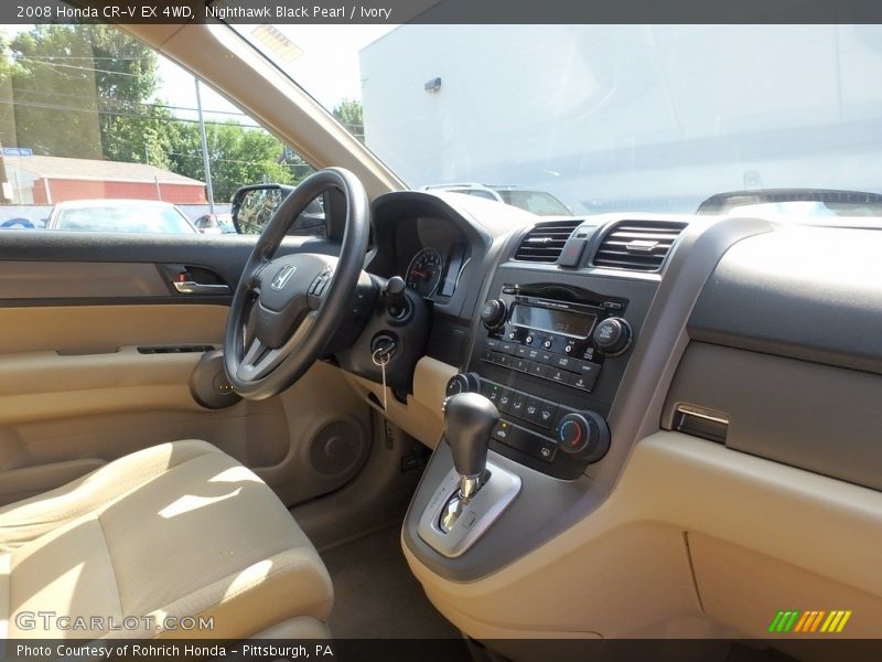 Nighthawk Black Pearl / Ivory 2008 Honda CR-V EX 4WD