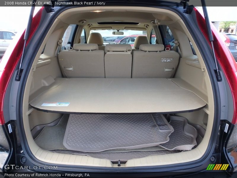 Nighthawk Black Pearl / Ivory 2008 Honda CR-V EX 4WD