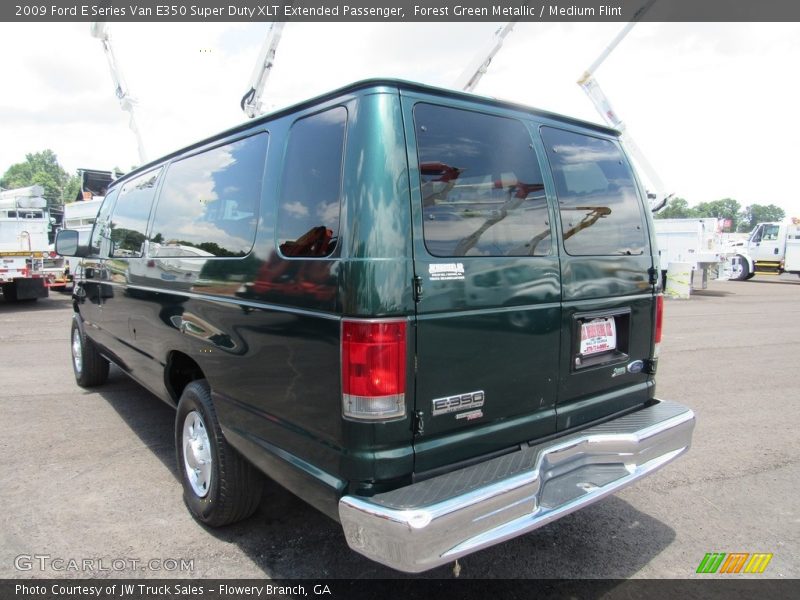 Forest Green Metallic / Medium Flint 2009 Ford E Series Van E350 Super Duty XLT Extended Passenger