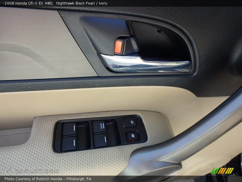 Nighthawk Black Pearl / Ivory 2008 Honda CR-V EX 4WD