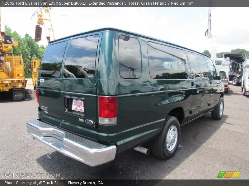 Forest Green Metallic / Medium Flint 2009 Ford E Series Van E350 Super Duty XLT Extended Passenger
