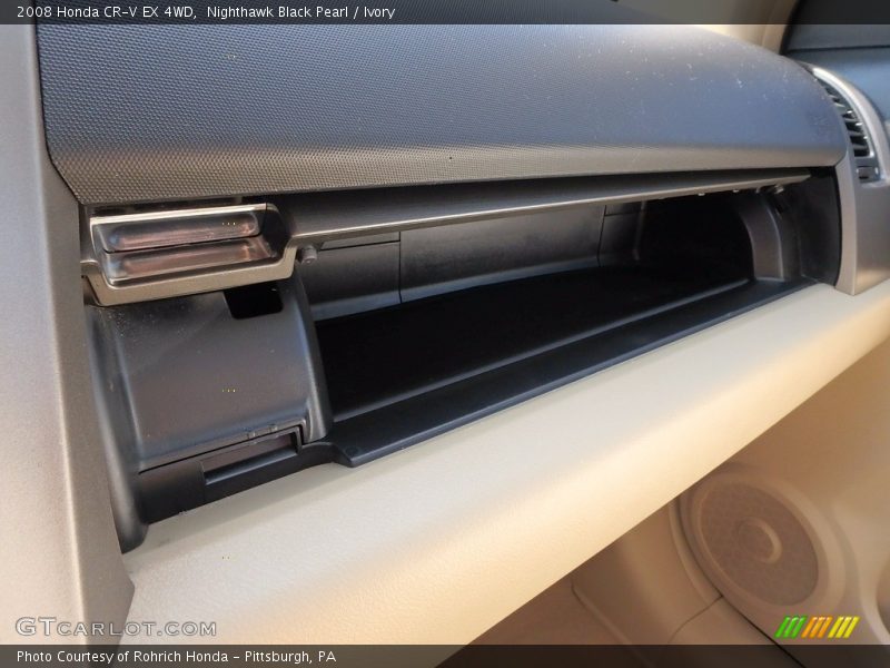 Nighthawk Black Pearl / Ivory 2008 Honda CR-V EX 4WD