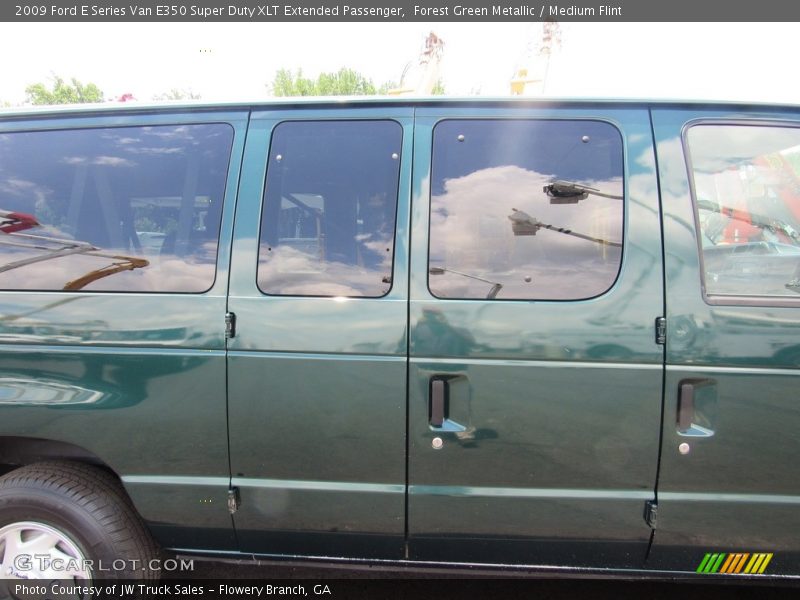 Forest Green Metallic / Medium Flint 2009 Ford E Series Van E350 Super Duty XLT Extended Passenger