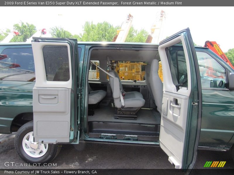 Forest Green Metallic / Medium Flint 2009 Ford E Series Van E350 Super Duty XLT Extended Passenger