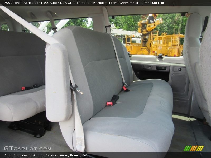 Forest Green Metallic / Medium Flint 2009 Ford E Series Van E350 Super Duty XLT Extended Passenger