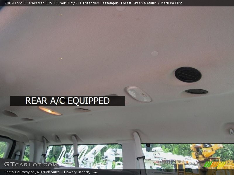 Forest Green Metallic / Medium Flint 2009 Ford E Series Van E350 Super Duty XLT Extended Passenger