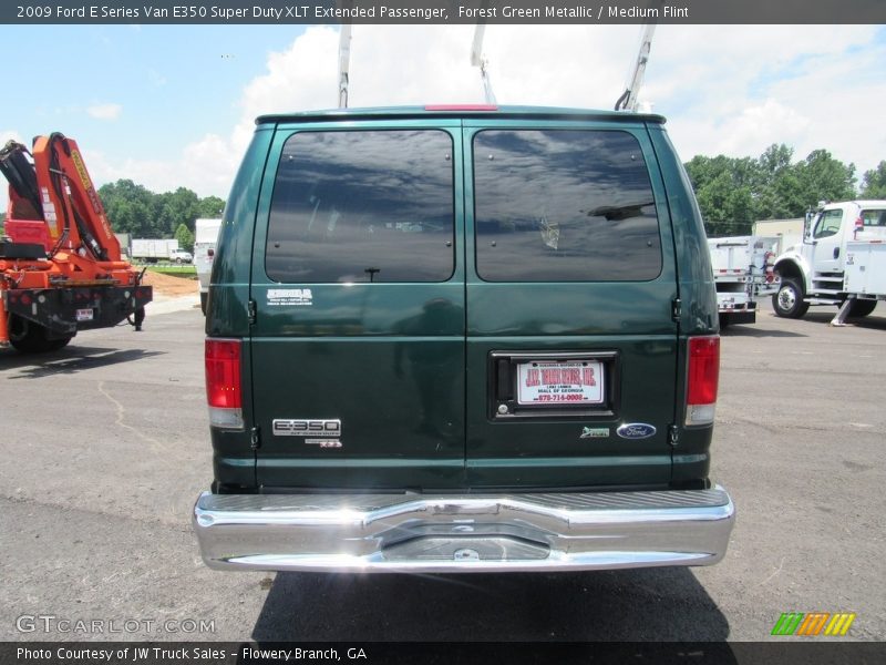 Forest Green Metallic / Medium Flint 2009 Ford E Series Van E350 Super Duty XLT Extended Passenger