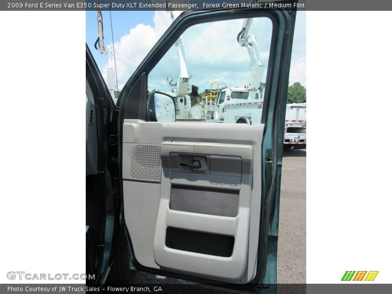 Forest Green Metallic / Medium Flint 2009 Ford E Series Van E350 Super Duty XLT Extended Passenger