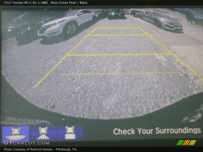 Misty Green Pearl / Black 2017 Honda HR-V EX-L AWD