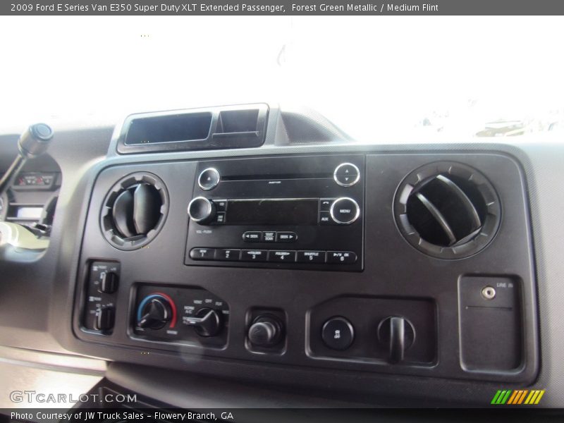 Forest Green Metallic / Medium Flint 2009 Ford E Series Van E350 Super Duty XLT Extended Passenger