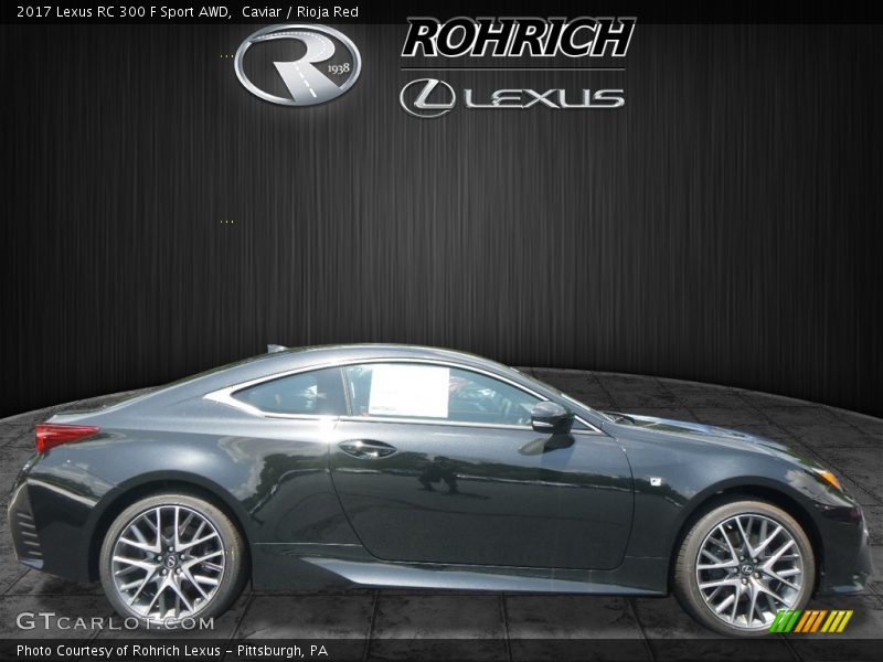 Caviar / Rioja Red 2017 Lexus RC 300 F Sport AWD