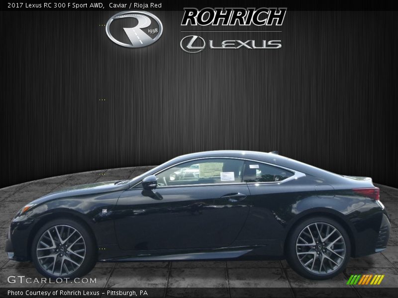 Caviar / Rioja Red 2017 Lexus RC 300 F Sport AWD