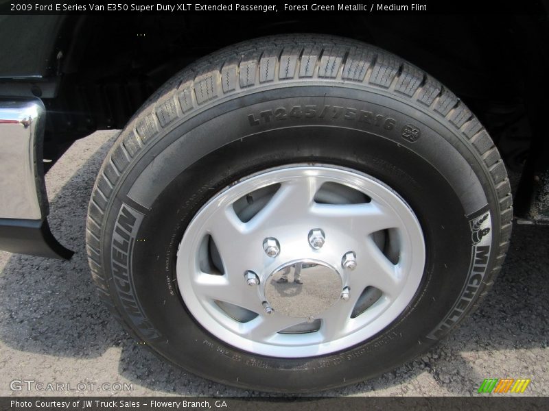 Forest Green Metallic / Medium Flint 2009 Ford E Series Van E350 Super Duty XLT Extended Passenger