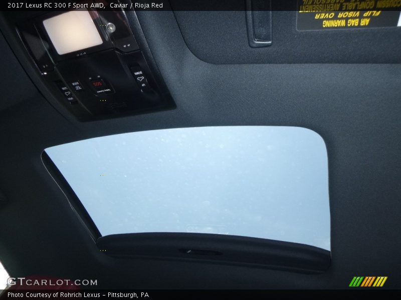 Caviar / Rioja Red 2017 Lexus RC 300 F Sport AWD