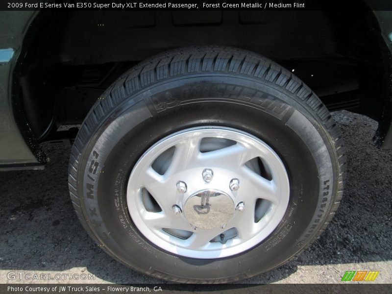 Forest Green Metallic / Medium Flint 2009 Ford E Series Van E350 Super Duty XLT Extended Passenger