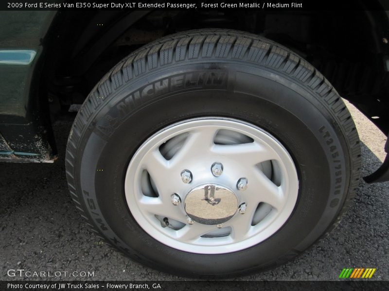 Forest Green Metallic / Medium Flint 2009 Ford E Series Van E350 Super Duty XLT Extended Passenger