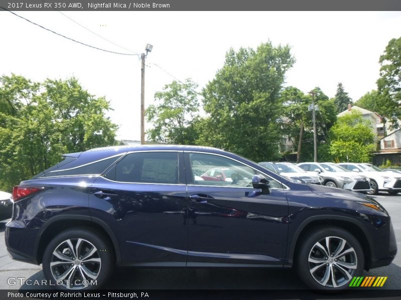 Nightfall Mica / Noble Brown 2017 Lexus RX 350 AWD