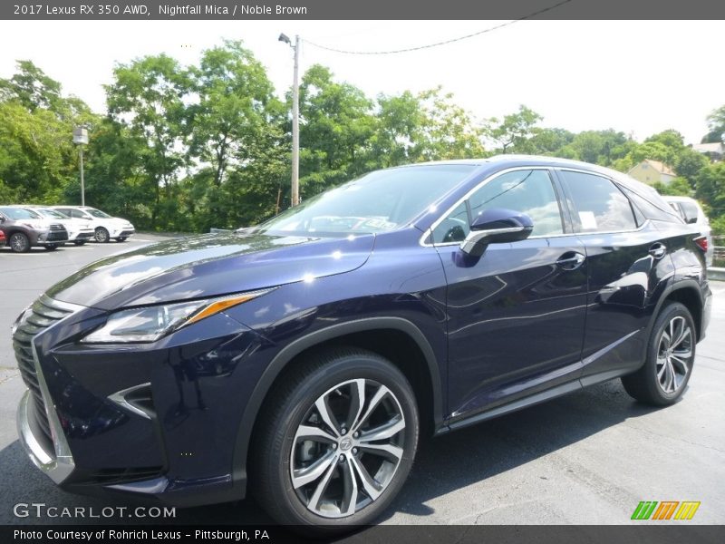 Nightfall Mica / Noble Brown 2017 Lexus RX 350 AWD