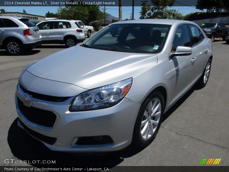 Silver Ice Metallic / Cocoa/Light Neutral 2014 Chevrolet Malibu LT