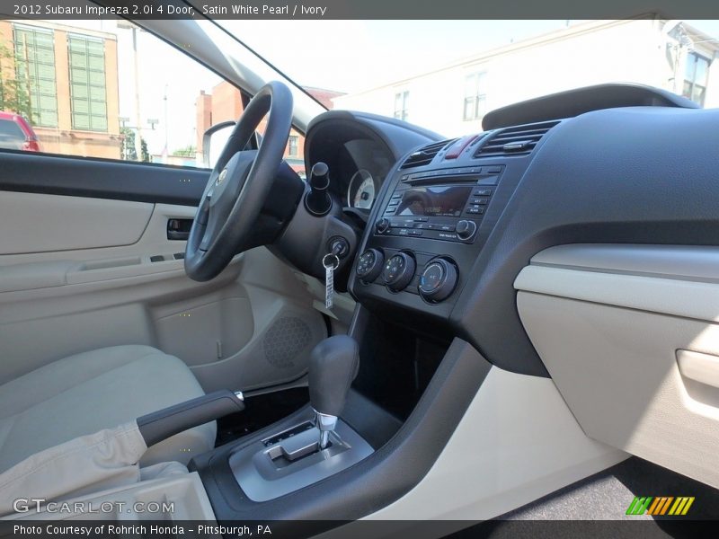 Satin White Pearl / Ivory 2012 Subaru Impreza 2.0i 4 Door