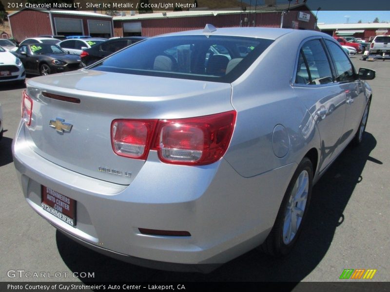 Silver Ice Metallic / Cocoa/Light Neutral 2014 Chevrolet Malibu LT