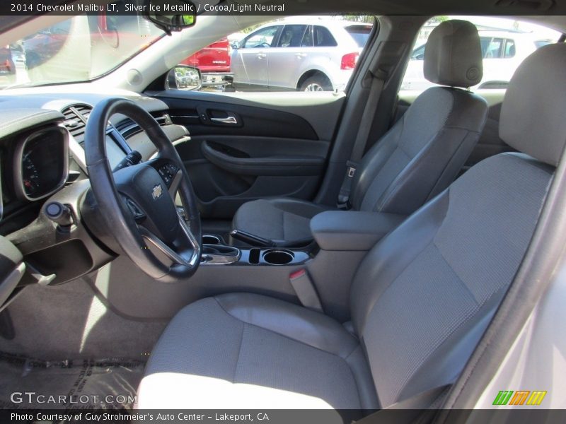 Silver Ice Metallic / Cocoa/Light Neutral 2014 Chevrolet Malibu LT