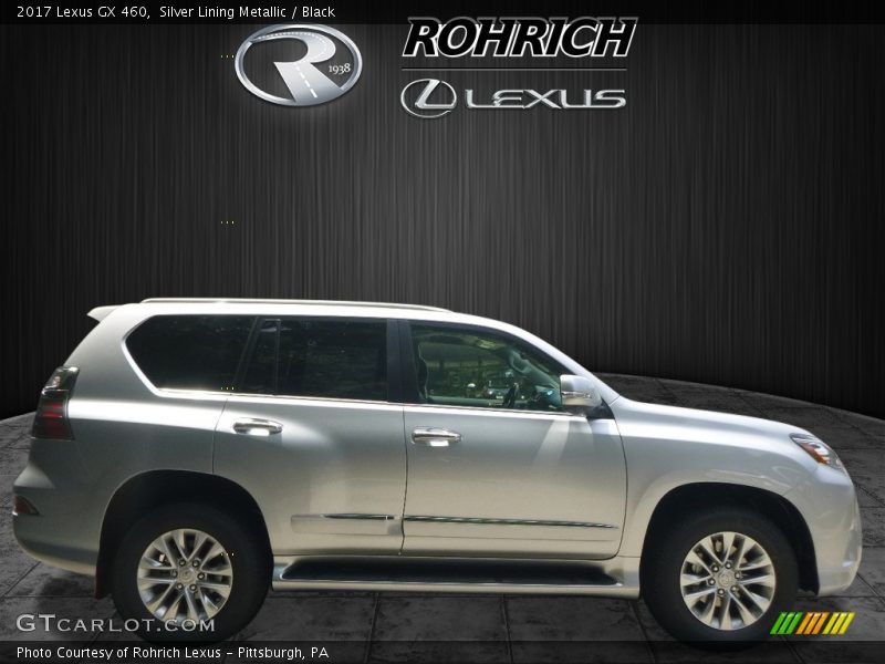 Silver Lining Metallic / Black 2017 Lexus GX 460