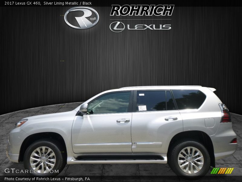 Silver Lining Metallic / Black 2017 Lexus GX 460