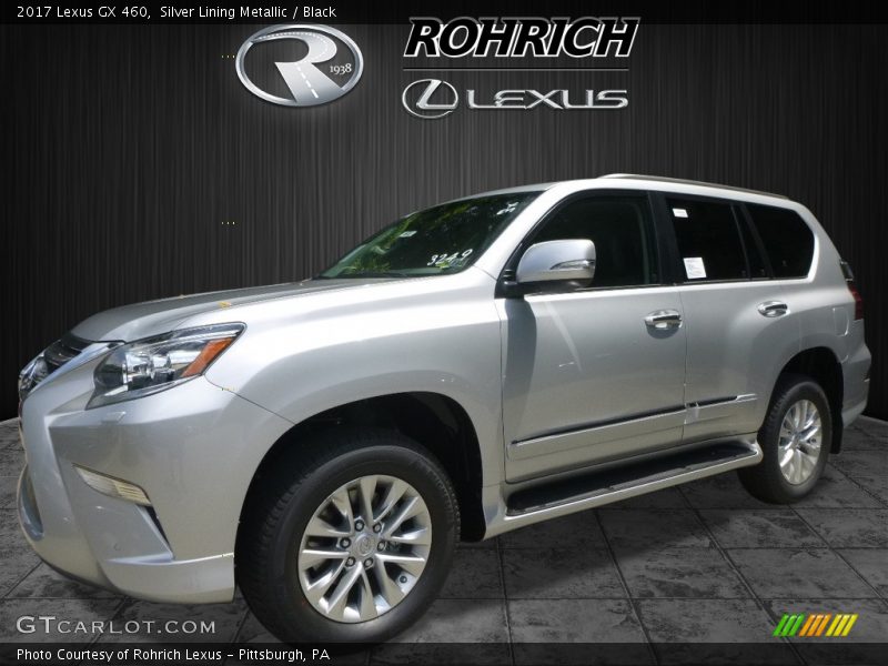 Silver Lining Metallic / Black 2017 Lexus GX 460