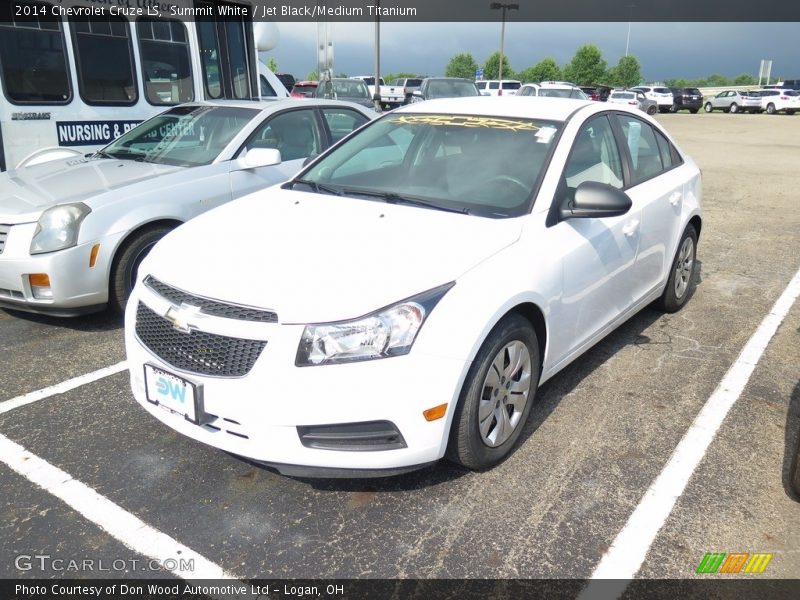 Summit White / Jet Black/Medium Titanium 2014 Chevrolet Cruze LS