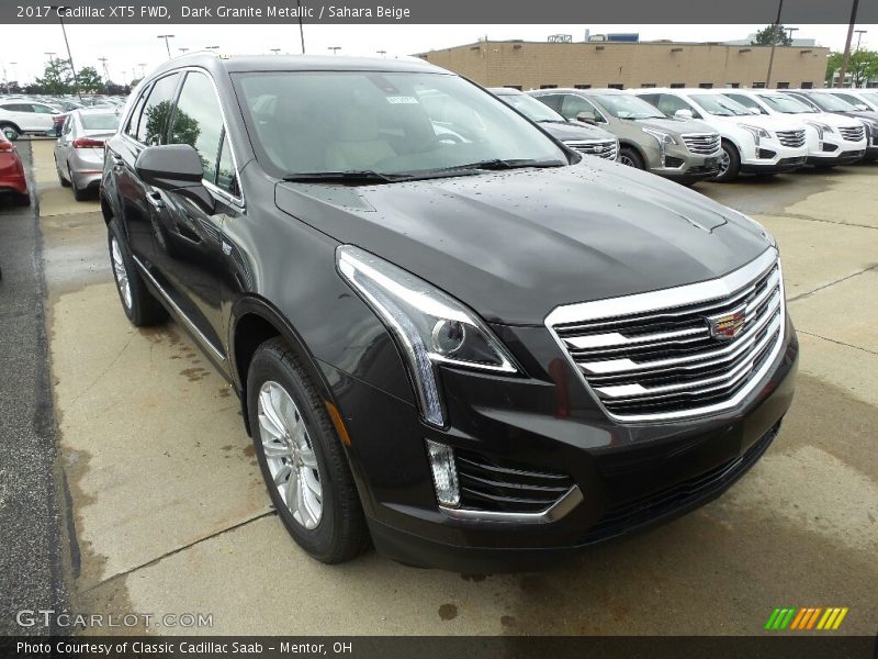 Dark Granite Metallic / Sahara Beige 2017 Cadillac XT5 FWD