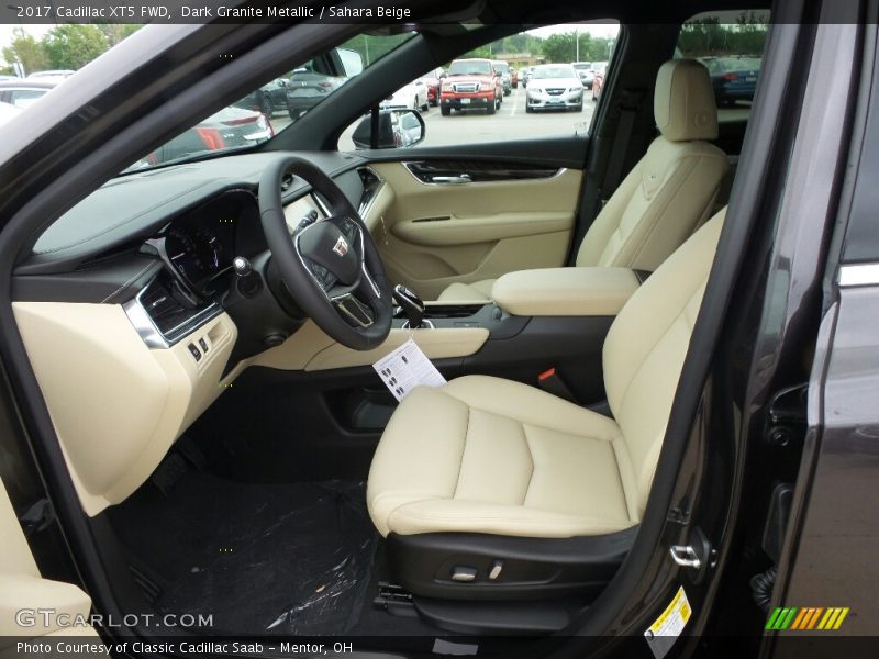 Dark Granite Metallic / Sahara Beige 2017 Cadillac XT5 FWD