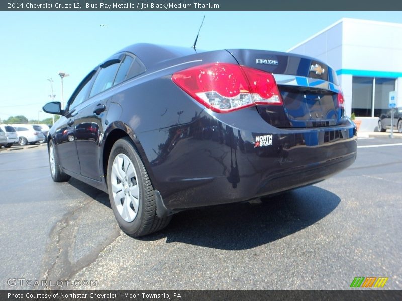 Blue Ray Metallic / Jet Black/Medium Titanium 2014 Chevrolet Cruze LS