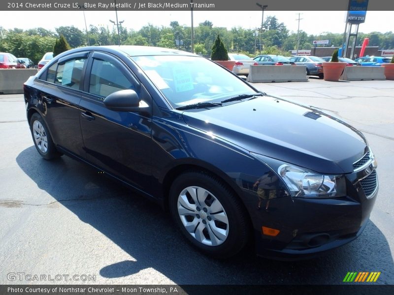 Blue Ray Metallic / Jet Black/Medium Titanium 2014 Chevrolet Cruze LS