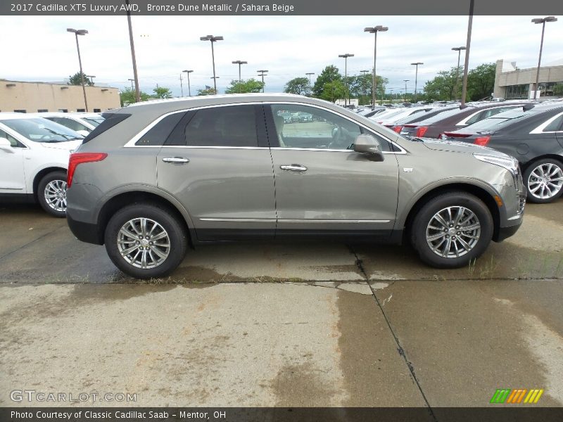 Bronze Dune Metallic / Sahara Beige 2017 Cadillac XT5 Luxury AWD