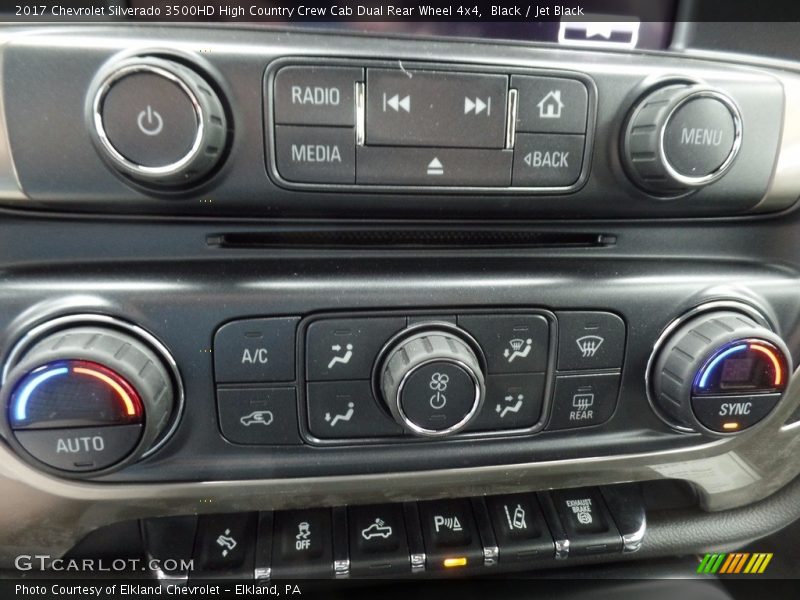 Controls of 2017 Silverado 3500HD High Country Crew Cab Dual Rear Wheel 4x4