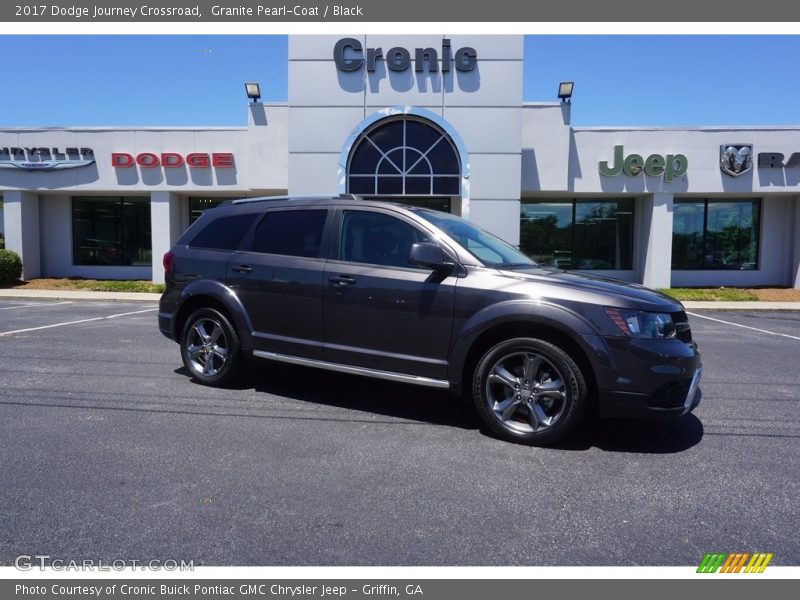 Granite Pearl-Coat / Black 2017 Dodge Journey Crossroad