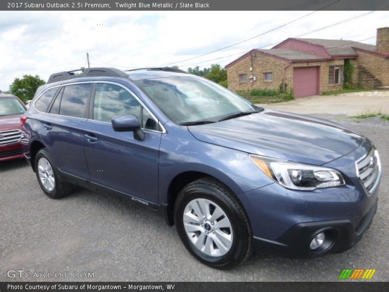 Twilight Blue Metallic / Slate Black 2017 Subaru Outback 2.5i Premium