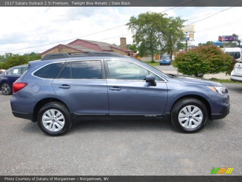 Twilight Blue Metallic / Slate Black 2017 Subaru Outback 2.5i Premium