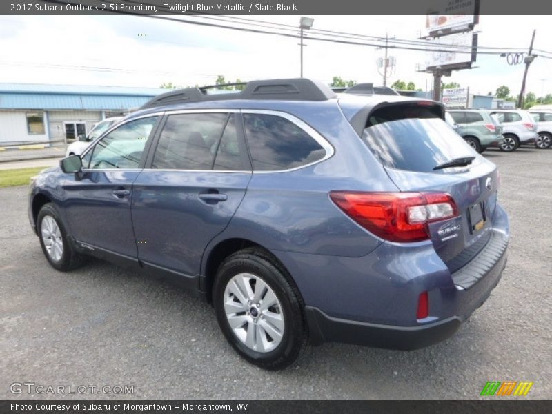 Twilight Blue Metallic / Slate Black 2017 Subaru Outback 2.5i Premium
