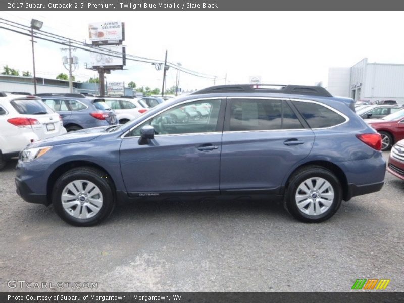 Twilight Blue Metallic / Slate Black 2017 Subaru Outback 2.5i Premium