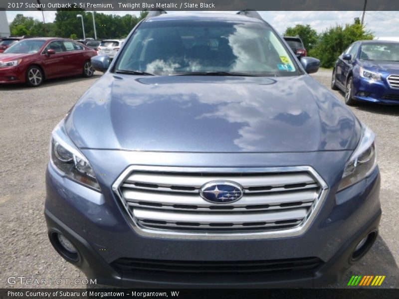Twilight Blue Metallic / Slate Black 2017 Subaru Outback 2.5i Premium