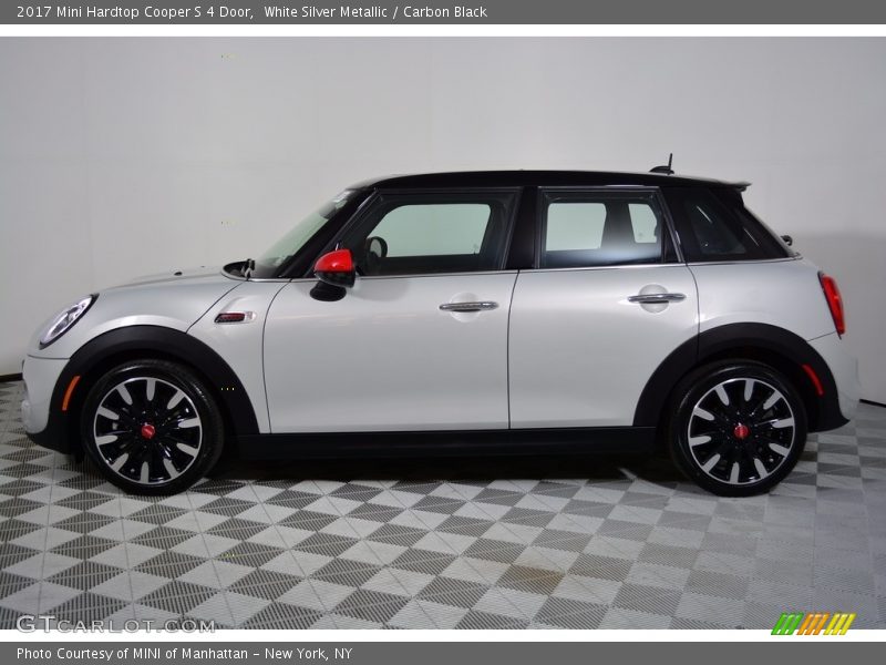 White Silver Metallic / Carbon Black 2017 Mini Hardtop Cooper S 4 Door