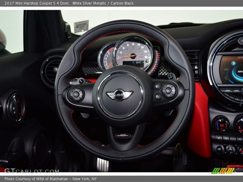 White Silver Metallic / Carbon Black 2017 Mini Hardtop Cooper S 4 Door