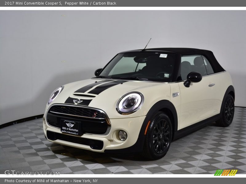 Pepper White / Carbon Black 2017 Mini Convertible Cooper S