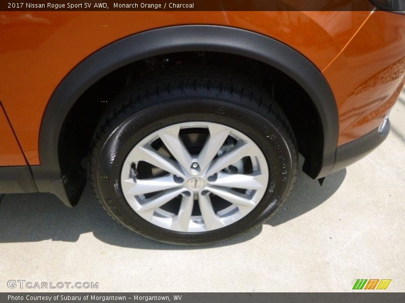 Monarch Orange / Charcoal 2017 Nissan Rogue Sport SV AWD