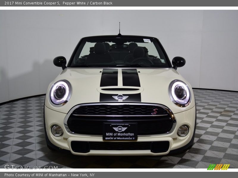 Pepper White / Carbon Black 2017 Mini Convertible Cooper S