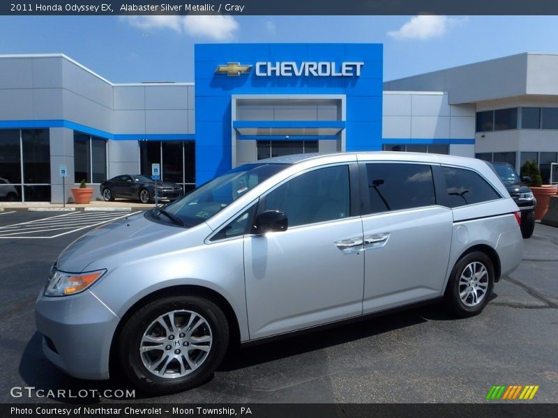 Alabaster Silver Metallic / Gray 2011 Honda Odyssey EX